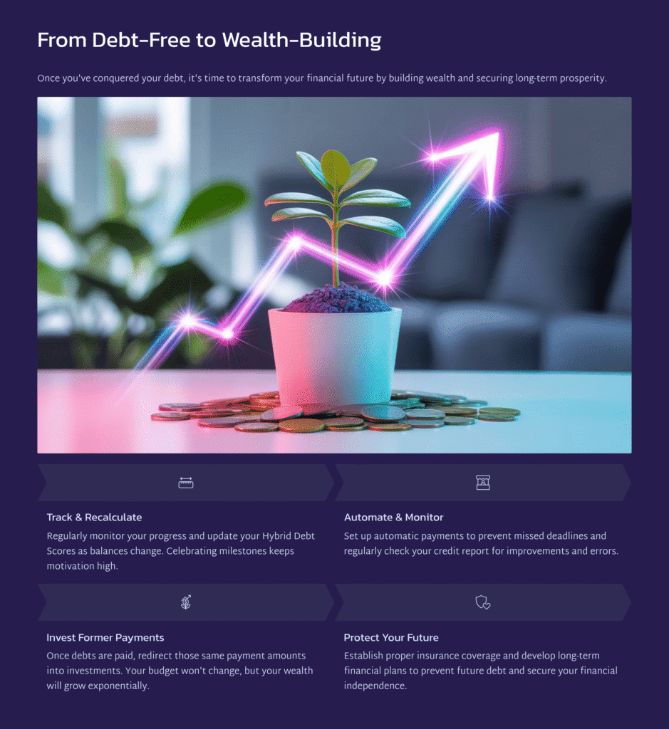 wealth building after debt free