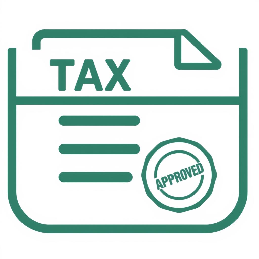 Refund Approved status icon showing approved stamp on document