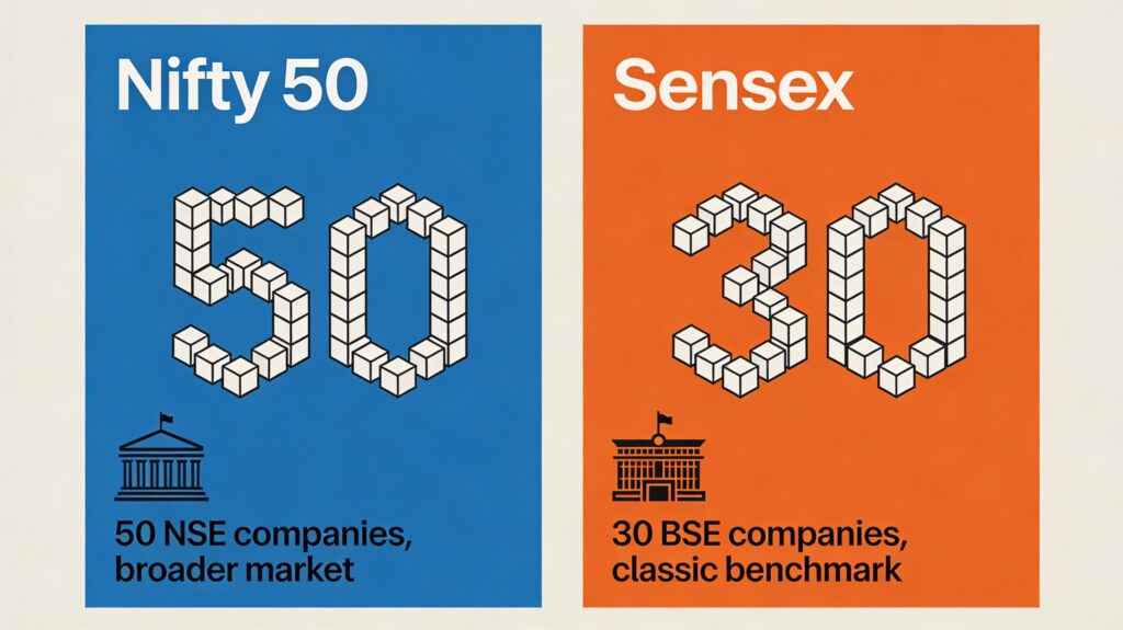 Nifty 50 vs Sensex: Simple Comparison