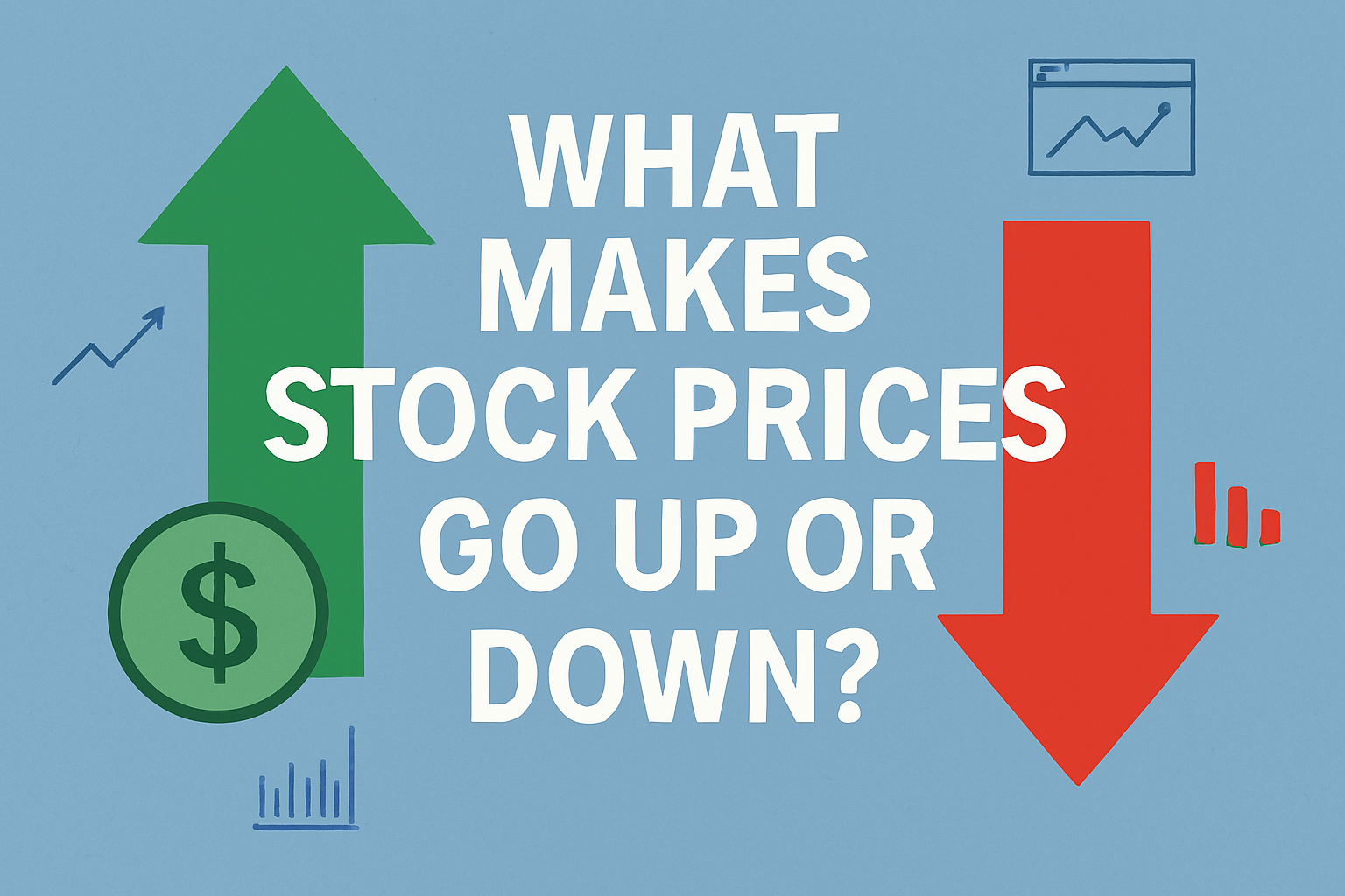 What Makes Stock Prices Go Up or Down